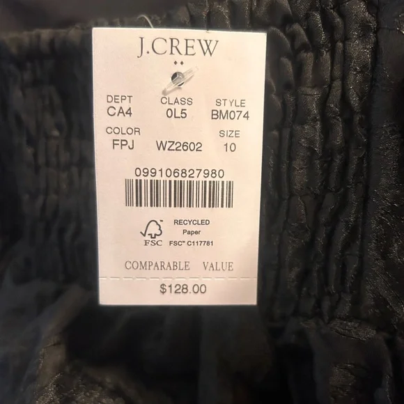 ✨NWT J. Crew Jacquard Strappy Mini Dress✨ - Picture 8 of 8